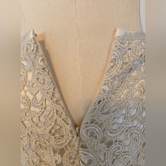 Tahari Luxe Lace metallic skirt suit - size. 6 - Picture 8 of 13